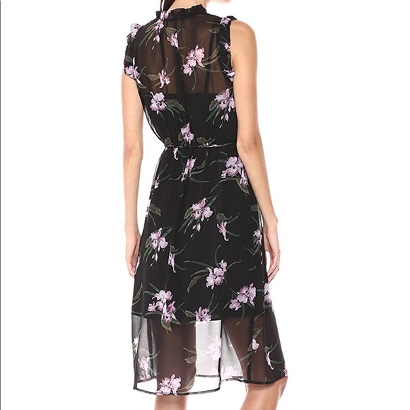 NWT BB Dakota Sarah Sheer Floral Ruffle Dress XS - Picture 5 of 16